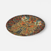 Chinesische Drachenkunst Pappteller (Schrägansicht)