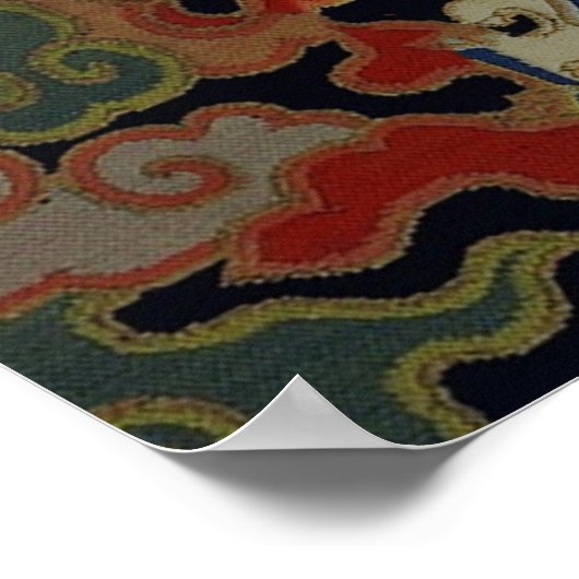 Chinesische Drachenkunst Poster (Ecke)