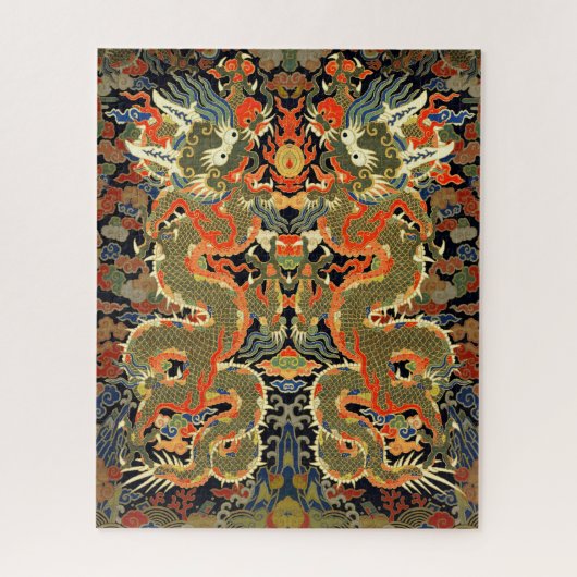 Chinesische Drachenkunst Puzzle (Vertikal)