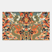 Chinesische Drachenkunst Rechteckiger Aufkleber (Vorderseite)