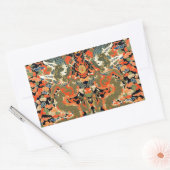 Chinesische Drachenkunst Rechteckiger Aufkleber (Umschlag)