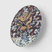 Chinesische Drachenkunst Runde Wanduhr (Winkel)