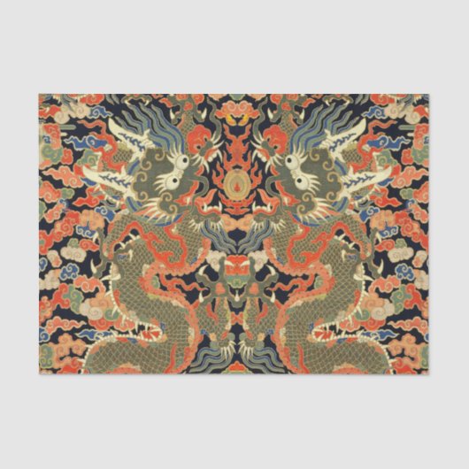 Chinesische Drachenkunst Seidenpapier (Vorderseite)