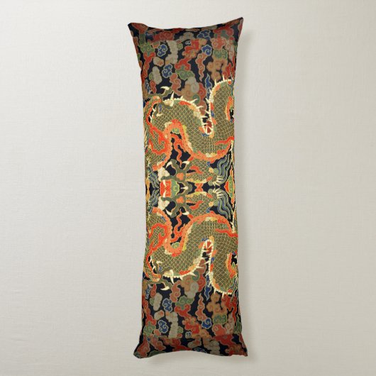 Chinesische Drachenkunst Seitenschläferkissen (Rückseite (Vertikal))