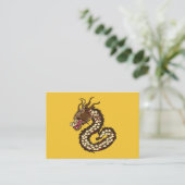 Chinesische Drachenkunst Visitenkarte (Stehend Vorderseite)