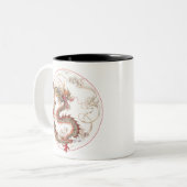 Chinesische Drachenkunst Zweifarbige Tasse (Vorderseite Links)