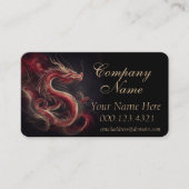Chinesische DrachenVisitenkarte Visitenkarte (Vorderseite)