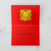 Chinesische Einladungskarte - doppeltes Glück (Innenseite)