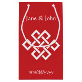 Chinesische Elegance in Cherry-Geschenktasche Kleine Geschenktüte (Rückseite)