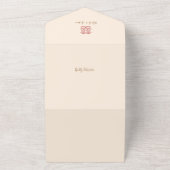 Chinesische Elegante Peony All in One Wedding Einl Einladung (Außenbereich)