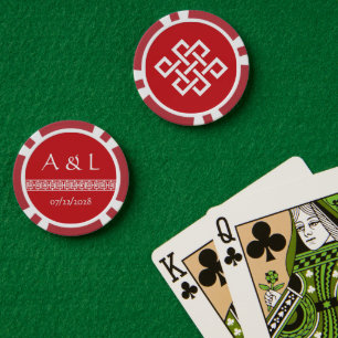 Chinesische Eleganz in Cherry Pokerchips