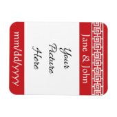 Chinesische Eleganz in Cherry Rett-the-Date-Magnet Magnet (Horizontal)