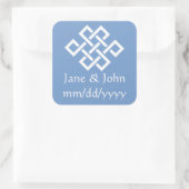 Chinesische Eleganz in Periwinkle Sticker (Tasche)