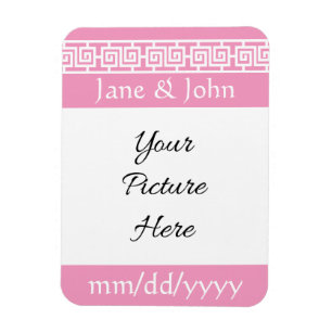 Chinesische Eleganz in Petal Pink Erinnerungsmagne Magnet