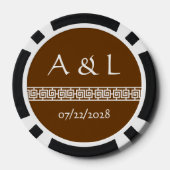Chinesische Eleganz in Schokolade Pokerchips (Rückseite)