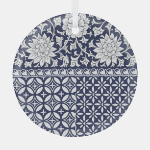 Chinesische Eleganz: Nahtloses Ornament Aus Glas