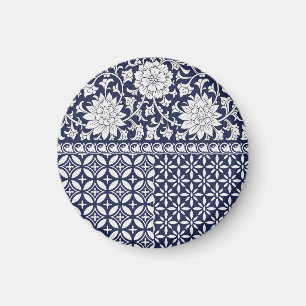 Chinesische Eleganz: Nahtloses Ornament Magnet