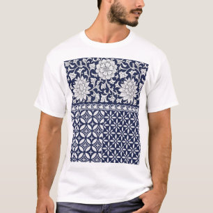 Chinesische Eleganz: Nahtloses Ornament T-Shirt