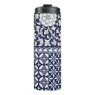 Chinesische Eleganz: Nahtloses Ornament Thermosbecher