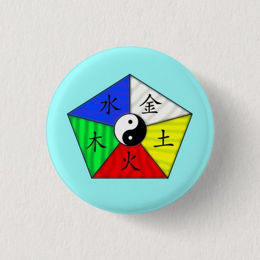 Chinesische Elemente Button (Vorderseite)