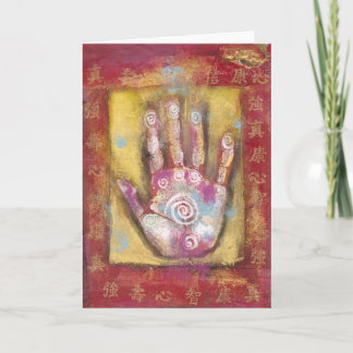 Chinesische Energie-Hand Karte