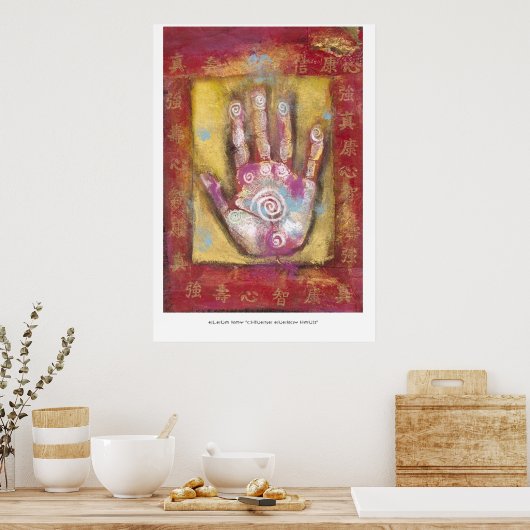 Chinesische Energieversorgung Poster (Küche)