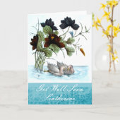 Chinesische Enten und Lotus erhalten wohle bald Karte (Gelbe Blume)