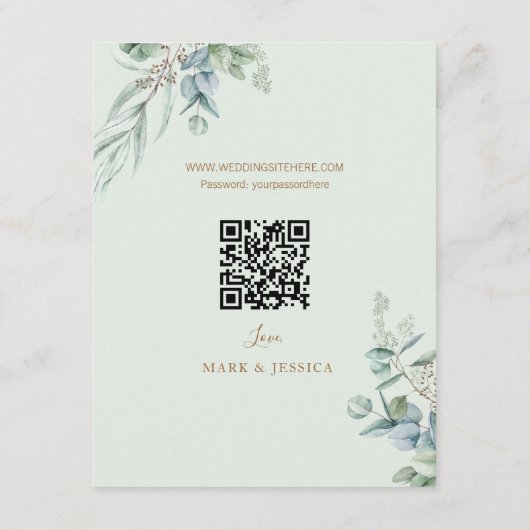 Chinesische Eukalyptus-Doppelglückssonne RSVP (Rückseite)