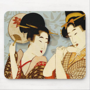 CHINESISCHE FAN-MÄDCHEN MOUSEPAD