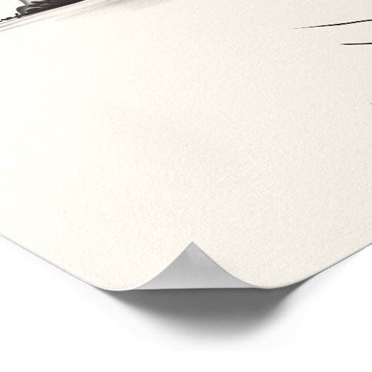 Chinesische Farbmalerei Poster (Ecke)