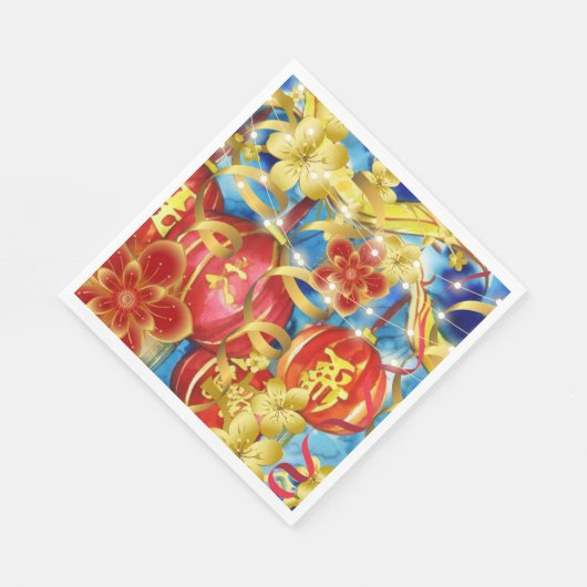 Chinesische Feiern Serviette (Ecke)
