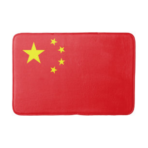 Chinesische Flagge Badematte