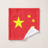 Chinesische Flagge Badhandtuch Set (Waschlappen)
