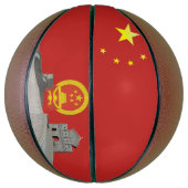 Chinesische Flagge Basketball (Vertikal)