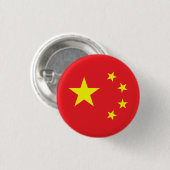 Chinesische Flagge Button (Vorne & Hinten)