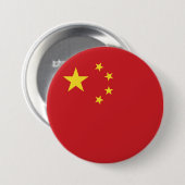 Chinesische Flagge Button (Vorne & Hinten)