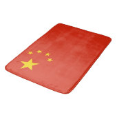 Chinesische Flagge (China) Badematte (Schrägansicht)