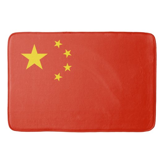 Chinesische Flagge (China) Badematte (Vorderseite)