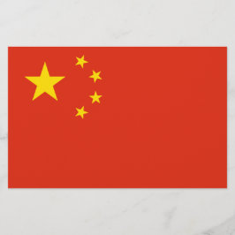 chinesische Flagge (China) Briefpapier