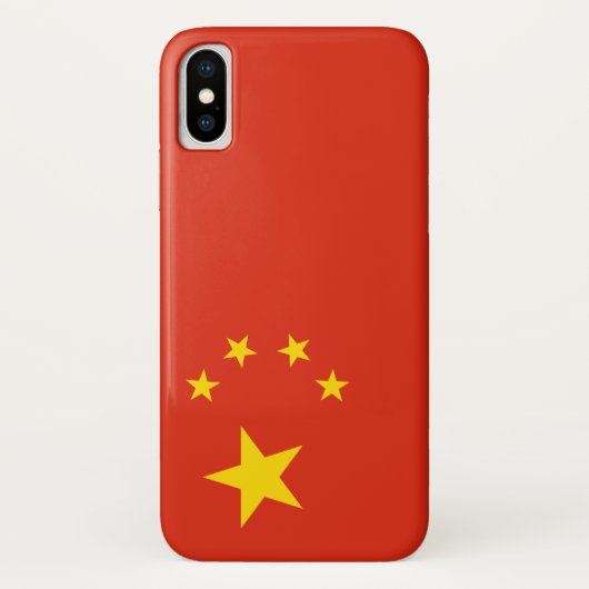 chinesische Flagge (China) Case-Mate iPhone Hülle (Rückseite)