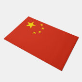 chinesische Flagge (China) Fußmatte (Schrägansicht)