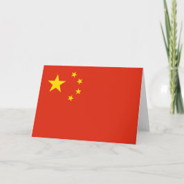 chinesische Flagge (China) Karte