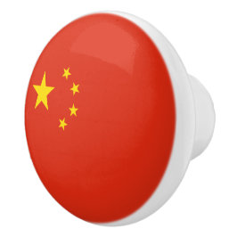 chinesische Flagge (China) Keramikknauf