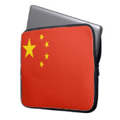 chinesische Flagge (China) Laptopschutzhülle (Vorderseite Links)