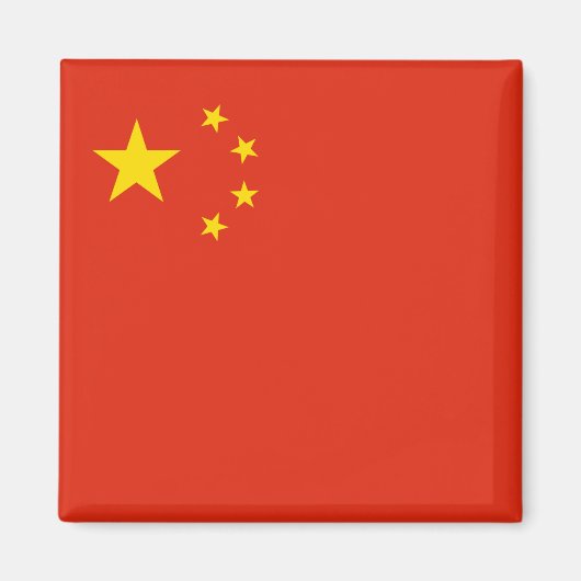 chinesische Flagge (China) Magnet (Vorne)