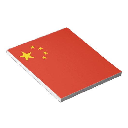 chinesische Flagge (China) Notizblock (angewinkelt)