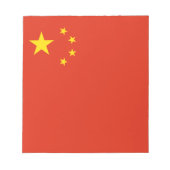 chinesische Flagge (China) Notizblock (Vorderseite)