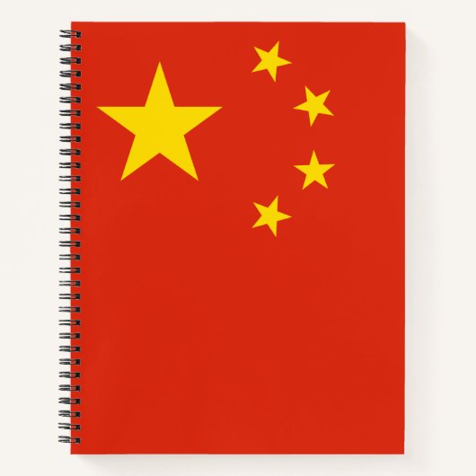 chinesische Flagge (China) Notizblock (Vorderseite)