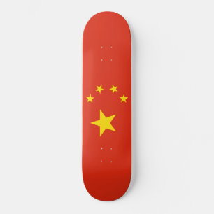 chinesische Flagge (China) Skateboard