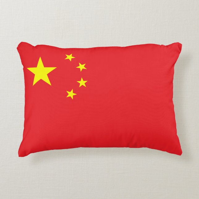 Chinesische Flagge Dekokissen (Vorderseite)
